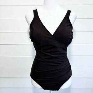 Miraclesuit‎ Sanibel One Piece Swimsuit Dark Brown Style  0212RA Size 10